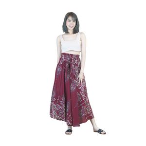 Cosmo Royal Elephant Women's Bohemian Skirt in Red SK0033 020307 04