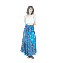 Load image into Gallery viewer, Daffodils Mandala Women&#39;s Bohemian Skirt in Navy Blue SK0033 020265 03