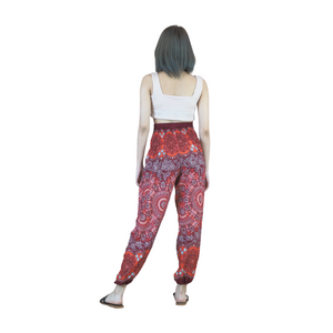 Daffodils Mandala women harem pants in Red PP0004 020265 02