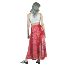 Load image into Gallery viewer, Peonies Mandala Women&#39;s Bohemian Skirt in Red SK0033 020308 01