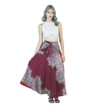 Load image into Gallery viewer, Muscari Mandala Women&#39;s Bohemian Skirt in Red SK0033 020263 05