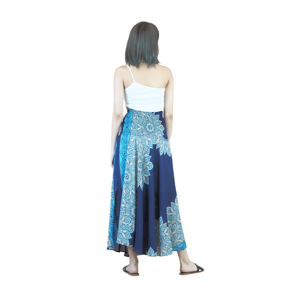 Muscari Mandala Women's Bohemian Skirt in Navy Blue SK0033 020263 03