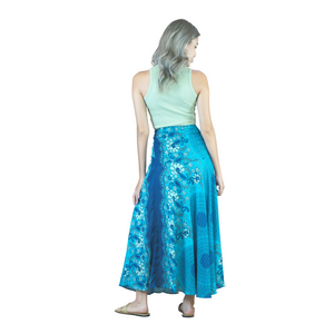 Acacia Mandala Women's Bohemian Skirt in Ocean Blue SK0033 020305 05