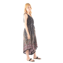 Load image into Gallery viewer, Peacock Women&#39;s Jumpsuit with Belt in Black White JP0097 020007 06