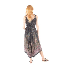 Load image into Gallery viewer, Peacock Women&#39;s Jumpsuit with Belt in Black White JP0097 020007 06