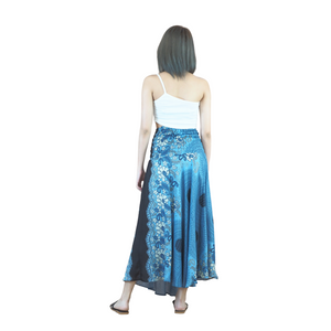Acacia Mandala Women's Bohemian Skirt in Bright Navy SK0033 020305 01