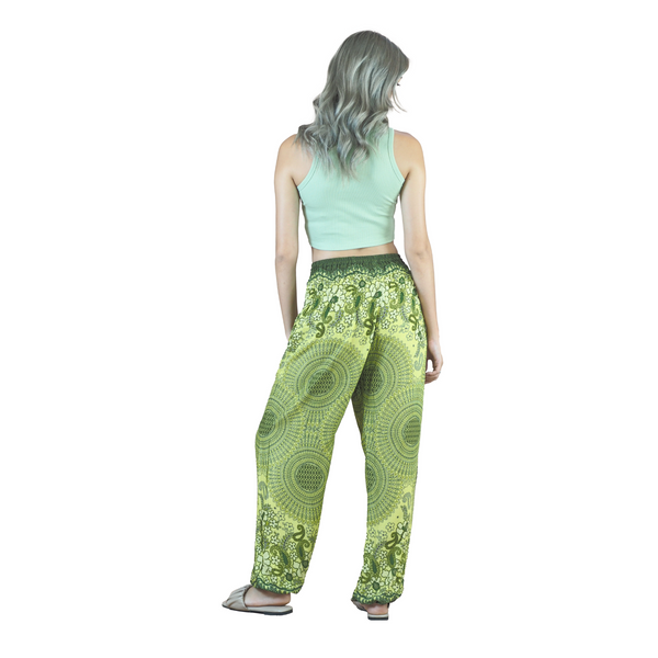 Acacia Mandala Women Harem Pants in Green PP0004 020305 02