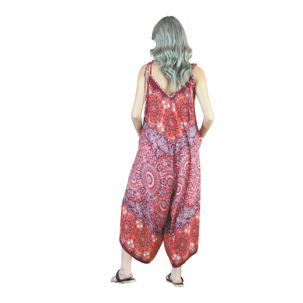 Daffodils Mandala Women's Jumpsuit in Red JP0069 020265 02