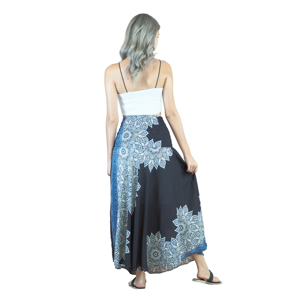 Muscari Mandala Women's Bohemian Skirt in Black SK0033 020263 01