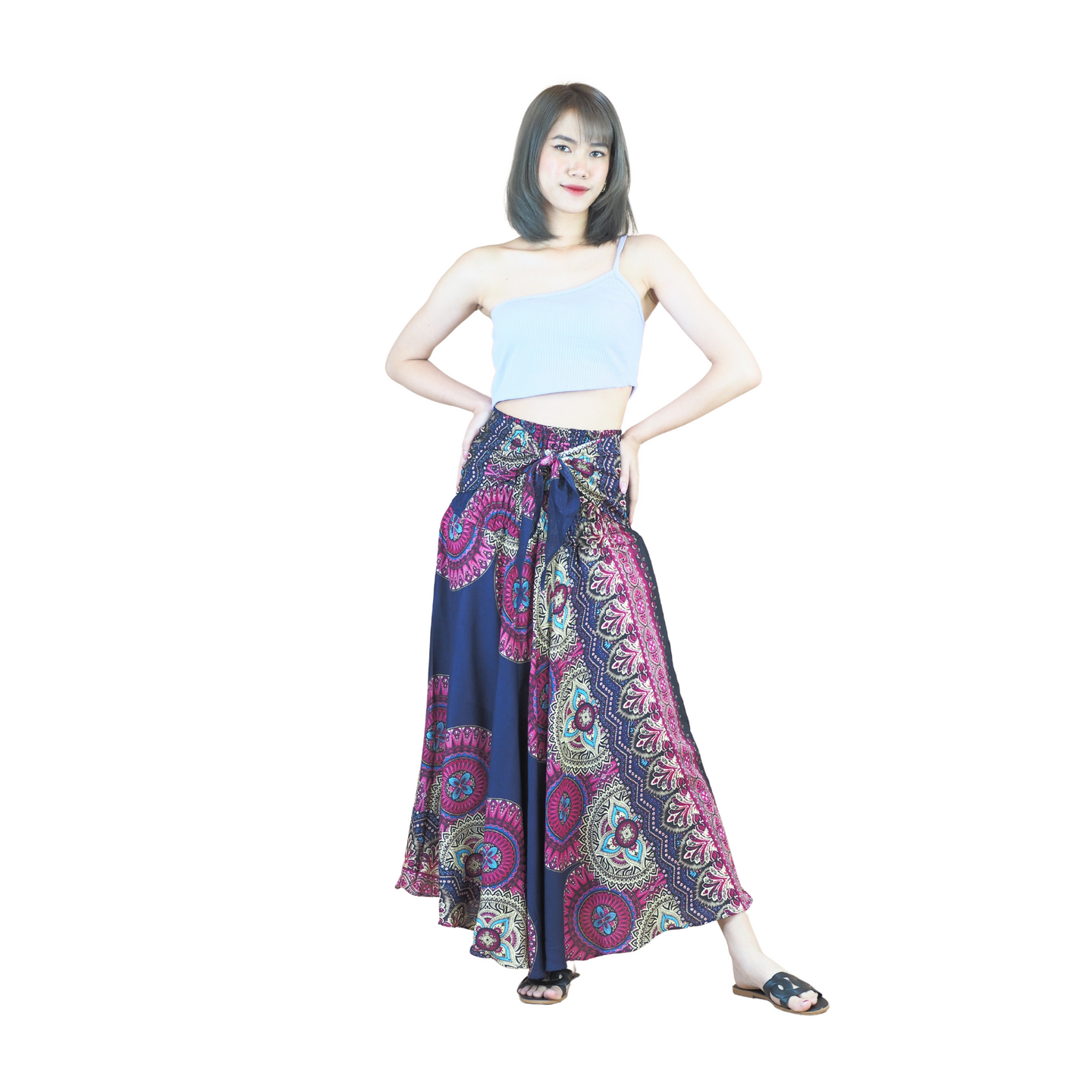 Maiden Mandala Women's Bohemian Skirt in Navy Blue SK0033 020306 04