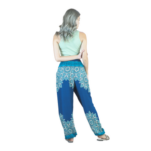 Muscari Mandala women harem pants in Ocean Blue PP0004 020263 02