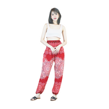 Load image into Gallery viewer, Peonies Mandala women harem pants in Red PP0004 020308 01