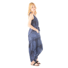 Load image into Gallery viewer, Monotone Mandala Women&#39;s Jumpsuit with Belt in Navy JP0097 020031 02