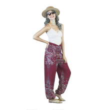 Load image into Gallery viewer, Cosmo Royal Elephant women harem pants in Red PP0004 020307 04