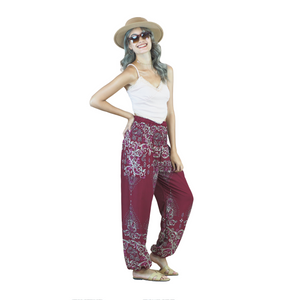 Cosmo Royal Elephant women harem pants in Red PP0004 020307 04