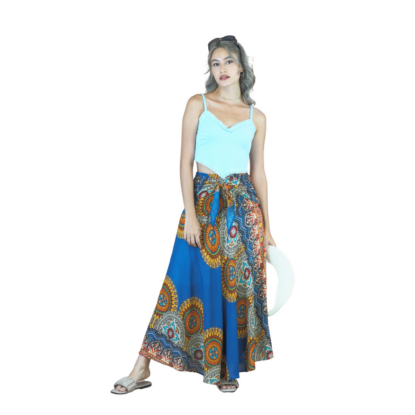 Maiden Mandala Women's Bohemian Skirt in Bright Navy SK0033 020306 02