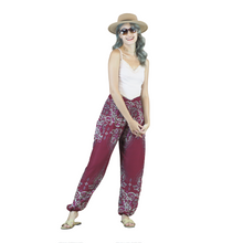 Load image into Gallery viewer, Cosmo Royal Elephant women harem pants in Red PP0004 020307 04