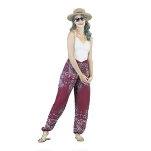 Cosmo Royal Elephant women harem pants in Red PP0004 020307 04