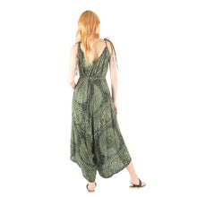 Load image into Gallery viewer, Monotone Mandala Women&#39;s Jumpsuit with Belt in Green JP0097 020031 04