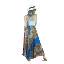 Load image into Gallery viewer, Maiden Mandala Women&#39;s Bohemian Skirt in Bright Navy SK0033 020306 02