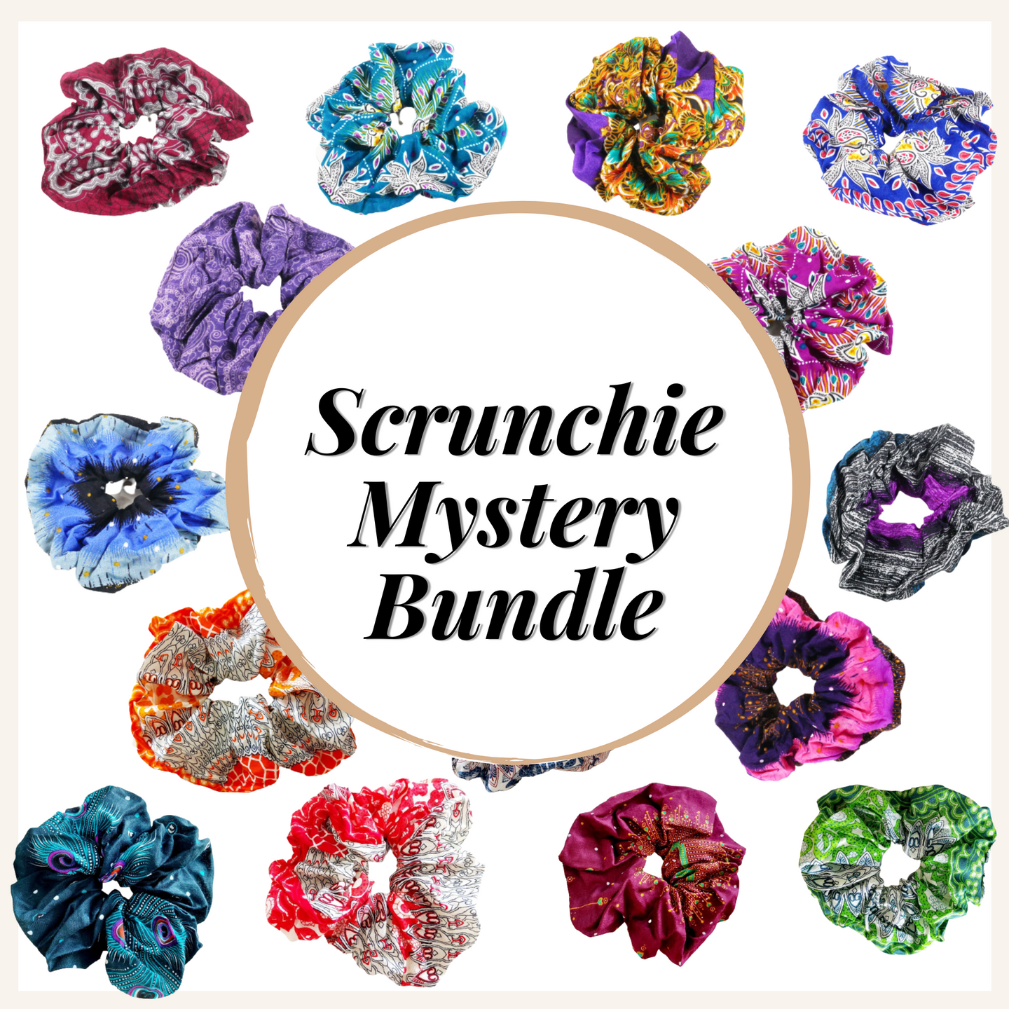 SPECIAL GIFT Scrunchies bundle - 12 packs ! AC0006