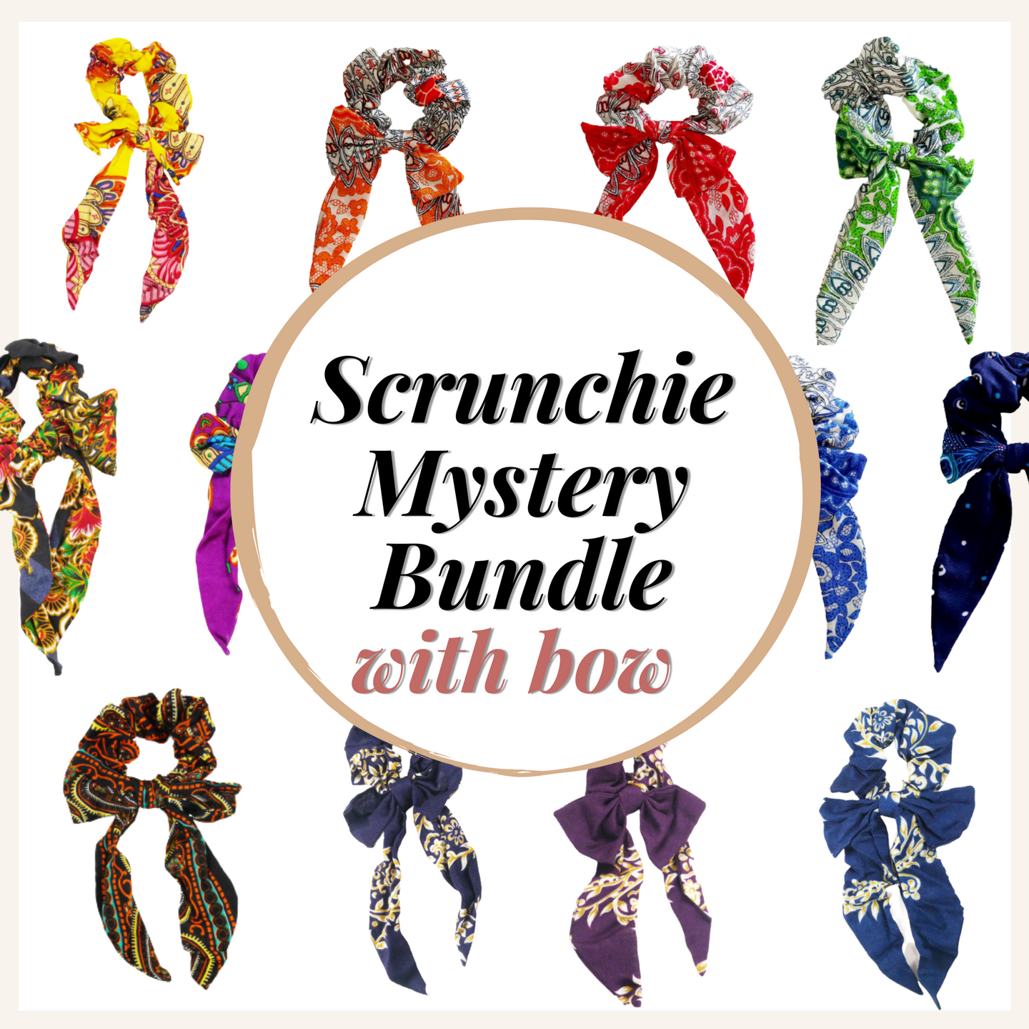 SPECIAL GIFT Scrunchies bundle - 12 packs ! AC0008