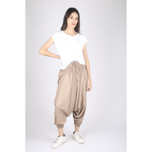Load image into Gallery viewer, Solid Color Unisex Aladdin Drop Crotch Pants in Beige PP0056 020000 19