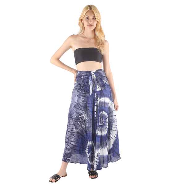 Tie Dye Women's Bohemian Skirt in Navy SK0033 020244 04