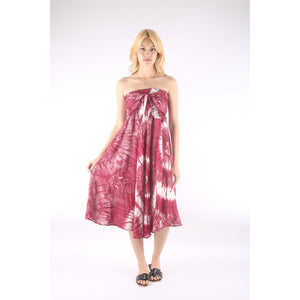 Tie Dye Women's Bohemian Skirt in Red SK0033 020244 03