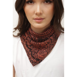Monotone Mandala Bandana Tube Tops in Orange AC0015 020031 03