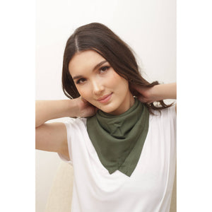 Solid color Bandana Tube Tops in Olive AC0015 020000 13