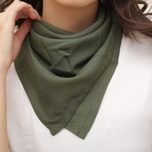 Solid color Bandana Tube Tops in Olive AC0015 020000 13