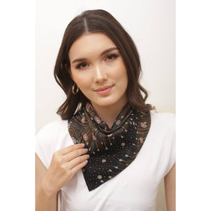 Peacock Bandana Tube Tops in Black White AC0015 020007 06