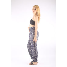 Load image into Gallery viewer, African Elephant 4 men/women harem pants in Navy blue PP0004 020004 04