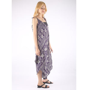 African Elephant Women's Jumpsuit in Purple JP0042 020004 02