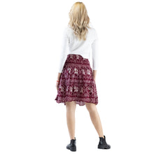 Load image into Gallery viewer, African Elephant Women&#39;s Skirt in Red SK0090 020004 03