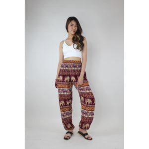 Ancient Elephant Women's Harem Pants in Burgundy PP0004 020233 03