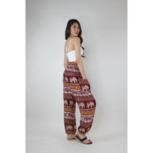 Load image into Gallery viewer, Ancient Elephant Women&#39;s Harem Pants in Burgundy PP0004 020233 03