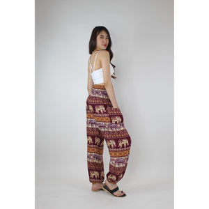 Ancient Elephant Women's Harem Pants in Burgundy PP0004 020233 03