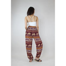 Load image into Gallery viewer, Ancient Elephant Women&#39;s Harem Pants in Burgundy PP0004 020233 03