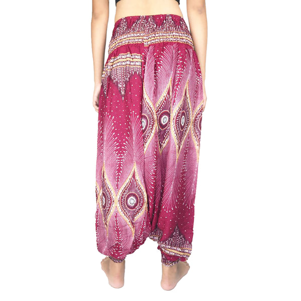 Big eye Unisex Aladdin drop crotch pants in Red PP0056 020033 04