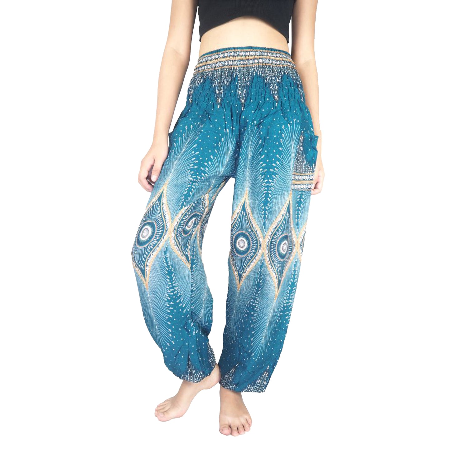 Big eye 33 women harem pants in Ocean Blue PP0004 020033 05