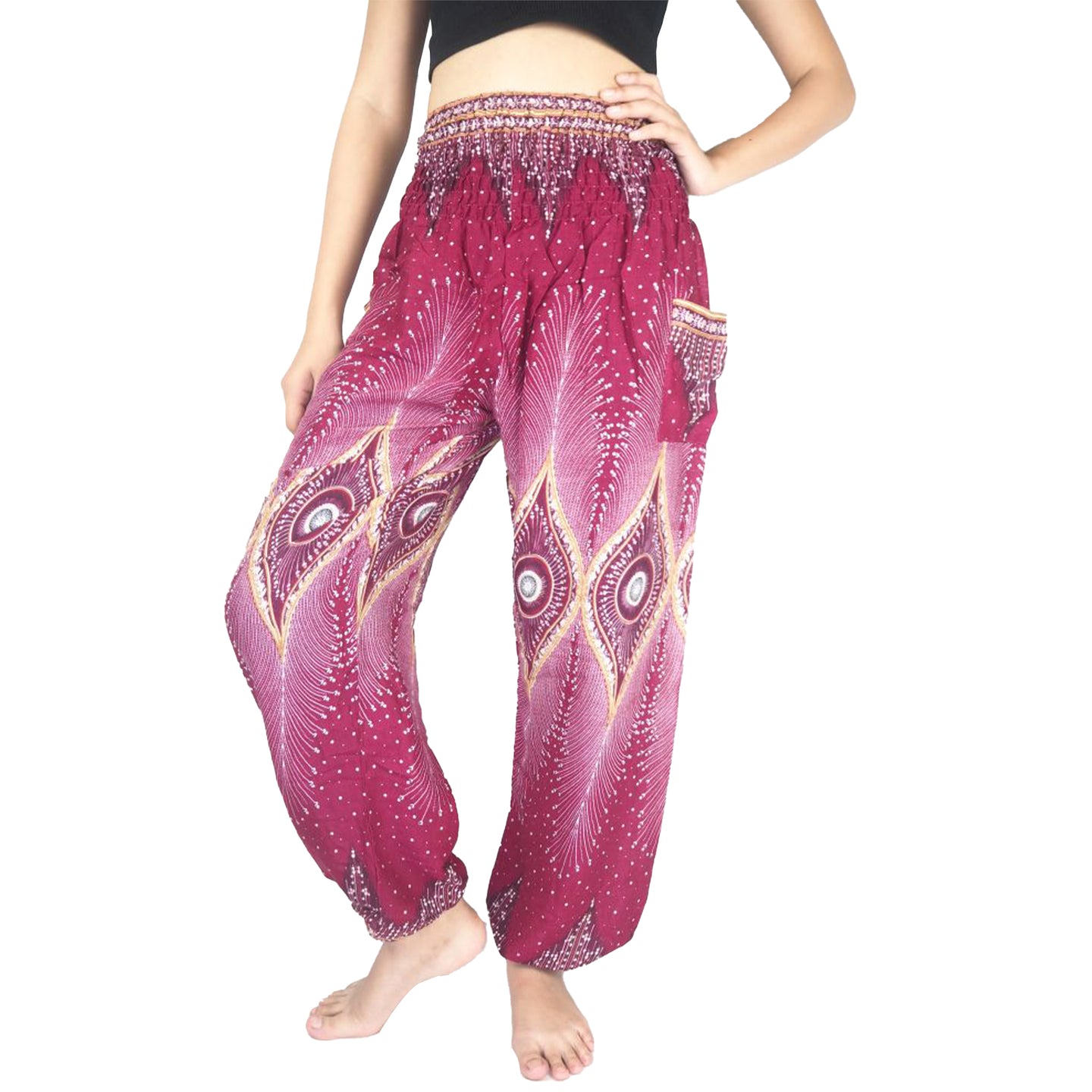 Big eye 33 women harem pants in Red PP0004 020033 04