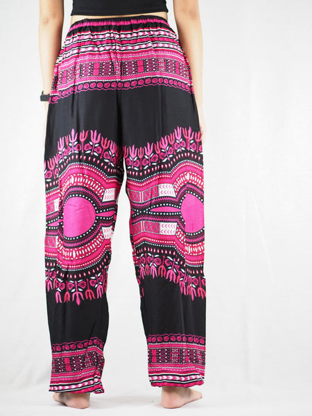 Black Regue Unisex Drawstring Genie Pants in Pink PP0110 020072 04