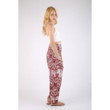 Load image into Gallery viewer, Buddha Elephant 9 men/women harem pants in Red PP0004 020009 06