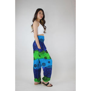Carnival Mandala Women's Harem Pants in Green PP0004 020237 04