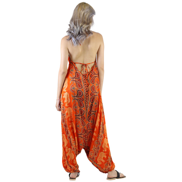 Cartoon Elephant Women's Jumpsuit in Orange JP0064 020052 02