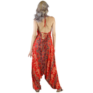 Cartoon Elephant Women's Jumpsuit in Red JP0064 020052 05