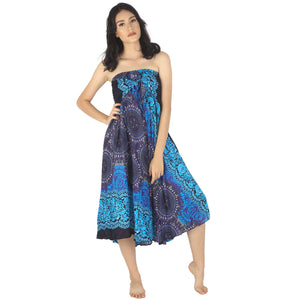 Clock Nut Women's Bohemian Skirt in Navy SK0033 020067 02
