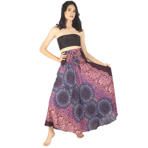Clock Nut Women's Bohemian Skirt in Purple SK0033 020067 04